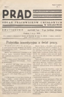 Prąd : organ Pracowników Umysłowych w Krakowie. 1935, nr 7