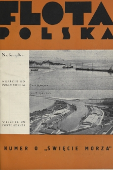 Flota Polska : czasopismo gospodarcze dla spraw żeglugi morskiej, powietrznej i kolonjalnych. 1936, nr 32