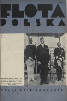 Flota Polska : czasopismo gospodarcze dla spraw żeglugi morskiej, powietrznej i kolonjalnych. 1938, nr 44
