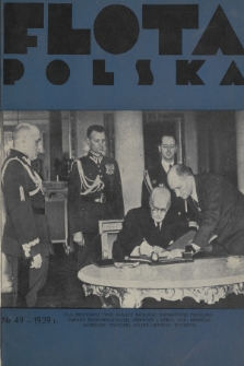 Flota Polska : czasopismo gospodarcze dla spraw żeglugi morskiej, powietrznej i kolonjalnych. 1939, nr 49