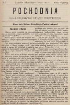 Pochodnia : organ Narodowego Związku Robotniczego. 1915, nr 3