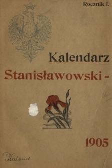 Kalendarz Stanisławowski : polski, ruski i żydowski : astronomiczny, gospodarski i domowy : wypracowany na południk stanisławowski : na rok zwyczajny 1905