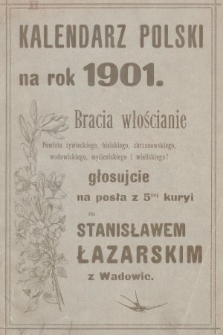 Kalendarz Polski na Rok 1901