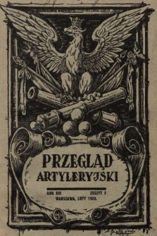 Przegląd Artyleryjski : miesięcznik wydawany przez Departament Artylerii M. S. Wojsk. 1938, nr 2