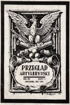 Przegląd Artyleryjski : miesięcznik wydawany przez Departament Artylerii M. S. Wojsk. 1938, nr 5