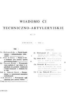 Wiadomości Techniczno-Artyleryjskie. 1932, nr 17