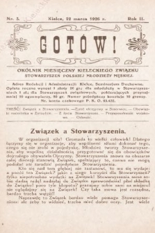 Gotów! : okólnik miesięczny Kieleckiego Związku Stowarzyszeń Polskiej Młodzieży Męskiej. R. 2, 1926, nr 3