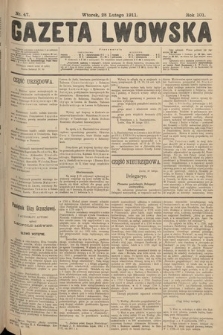 Gazeta Lwowska. 1911, nr 47