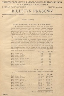Biuletyn Prasowy. 1937, nr 2