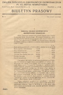 Biuletyn Prasowy. 1937, nr 3