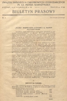 Biuletyn Prasowy. 1937, nr 4