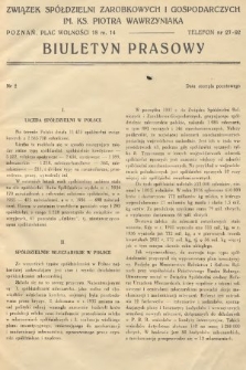 Biuletyn Prasowy. 1938, nr 2