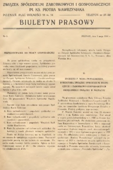 Biuletyn Prasowy. 1938, nr 5