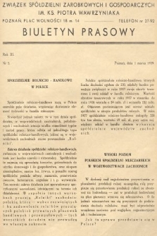 Biuletyn Prasowy. 1939, nr 5