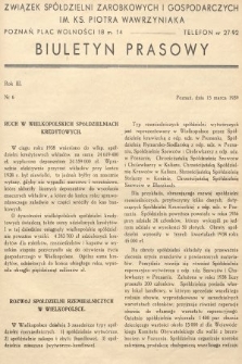 Biuletyn Prasowy. 1939, nr 6