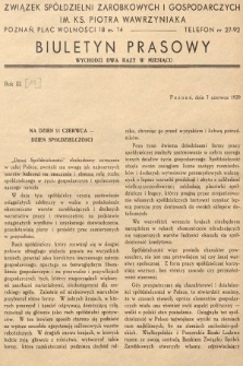 Biuletyn Prasowy. 1939, nr 11