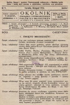 Okólnik Związku Stowarzyszeń Polskiej Młodzieży. 1924, nr 9