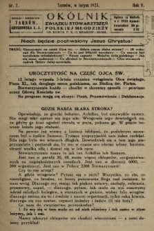 Okólnik Związku Stowarzyszeń Polskiej Młodzieży. 1925, nr 2