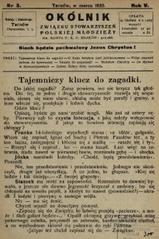 Okólnik Związku Stowarzyszeń Polskiej Młodzieży. 1925, nr 3
