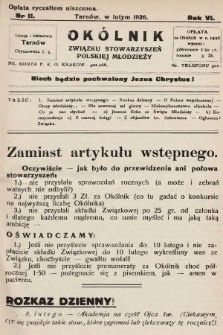 Okólnik Związku Stowarzyszeń Polskiej Młodzieży. 1926, nr 2