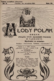 Młody Polak : organ Związku Stow. Młodzieży Polskiej w Tarnowie. 1926, nr 9