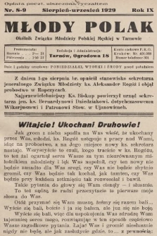 Młody Polak : okólnik Związku Młodzieży Polskiej Męskiej w Tarnowie. 1929, nr 8-9