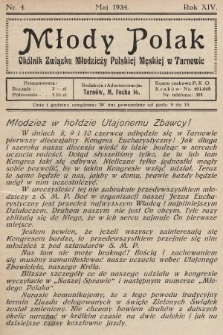 Młody Polak : okólnik Związku Młodzieży Polskiej Męskiej w Tarnowie. 1934, nr 4