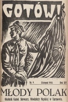 Młody Polak : okólnik Katol. Stowarz. Młodzieży Męskiej w Tarnowie. 1934, nr 9