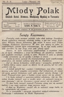 Młody Polak : okólnik Katol. Stowarz. Młodzieży Męskiej w Tarnowie. 1935, nr 2-3