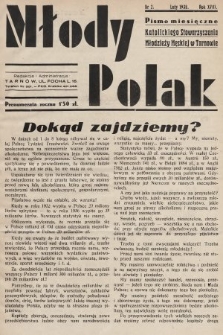 Młody Polak : pismo miesięczne Katolickiego Stowarzyszenia Młodzieży Męskiej w Tarnowie. 1938, nr 2