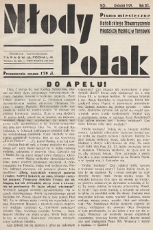 Młody Polak : pismo miesięczne Katolickiego Stowarzyszenia Młodzieży Męskiej w Tarnowie. 1939, nr 4