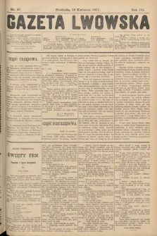 Gazeta Lwowska. 1911, nr 87