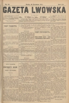 Gazeta Lwowska. 1911, nr 94
