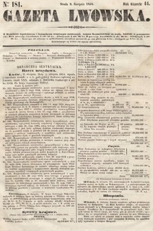 Gazeta Lwowska. 1854, nr 181