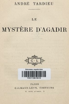 Le mystère d'Agadir