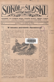 Sokół na Śląsku : czasopismo dla członków Związku Sokołów Polskich Dzielnicy Śląskiej. 1927, nr 1