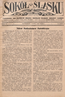 Sokół na Śląsku : czasopismo dla członków Związku Sokołów Polskich Dzielnicy Śląskiej. 1927, nr 2