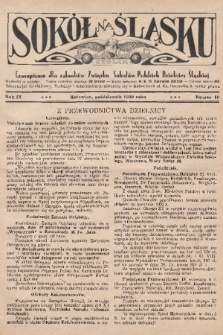 Sokół na Śląsku : czasopismo dla członków Związku Sokołów Polskich Dzielnicy Śląskiej. 1930, nr 10