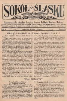 Sokół na Śląsku : czasopismo dla członków Związku Sokołów Polskich Dzielnicy Śląskiej. 1931, nr 11