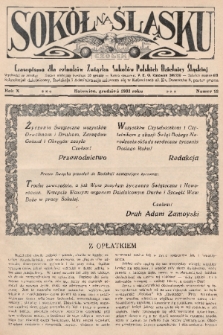 Sokół na Śląsku : czasopismo dla członków Związku Sokołów Polskich Dzielnicy Śląskiej. 1931, nr 12