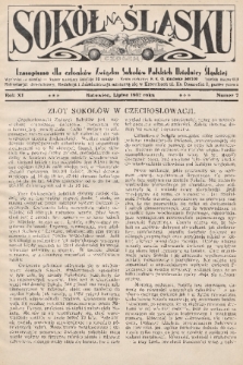 Sokół na Śląsku : czasopismo dla członków Związku Sokołów Polskich Dzielnicy Śląskiej. 1932, nr 7