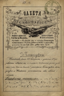 Gazeta Stenograficzna. 1877, nr 5