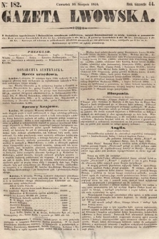 Gazeta Lwowska. 1854, nr 182