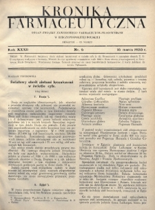 Kronika Farmaceutyczna : organ Związku Zawodowego Farmaceutów-Pracowników w Rzeczypospolitej Polskiej. 1933, nr 6