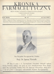 Kronika Farmaceutyczna : organ Związku Zawodowego Farmaceutów-Pracowników w Rzeczypospolitej Polskiej. 1933, nr 10