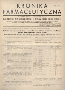 Kronika Farmaceutyczna : organ Związku Zawodowego Farmaceutów-Pracowników w Rzeczypospolitej Polskiej. 1937, nr 24
