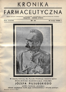 Kronika Farmaceutyczna : organ Związku Zawodowego Farmaceutów-Pracowników w Rzeczypospolitej Polskiej. 1938, nr 10