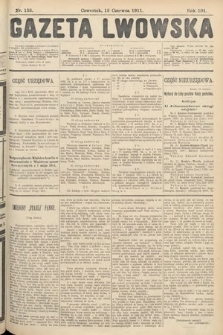Gazeta Lwowska. 1911, nr 135