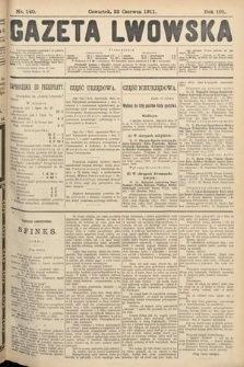 Gazeta Lwowska. 1911, nr 140