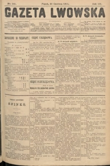 Gazeta Lwowska. 1911, nr 141